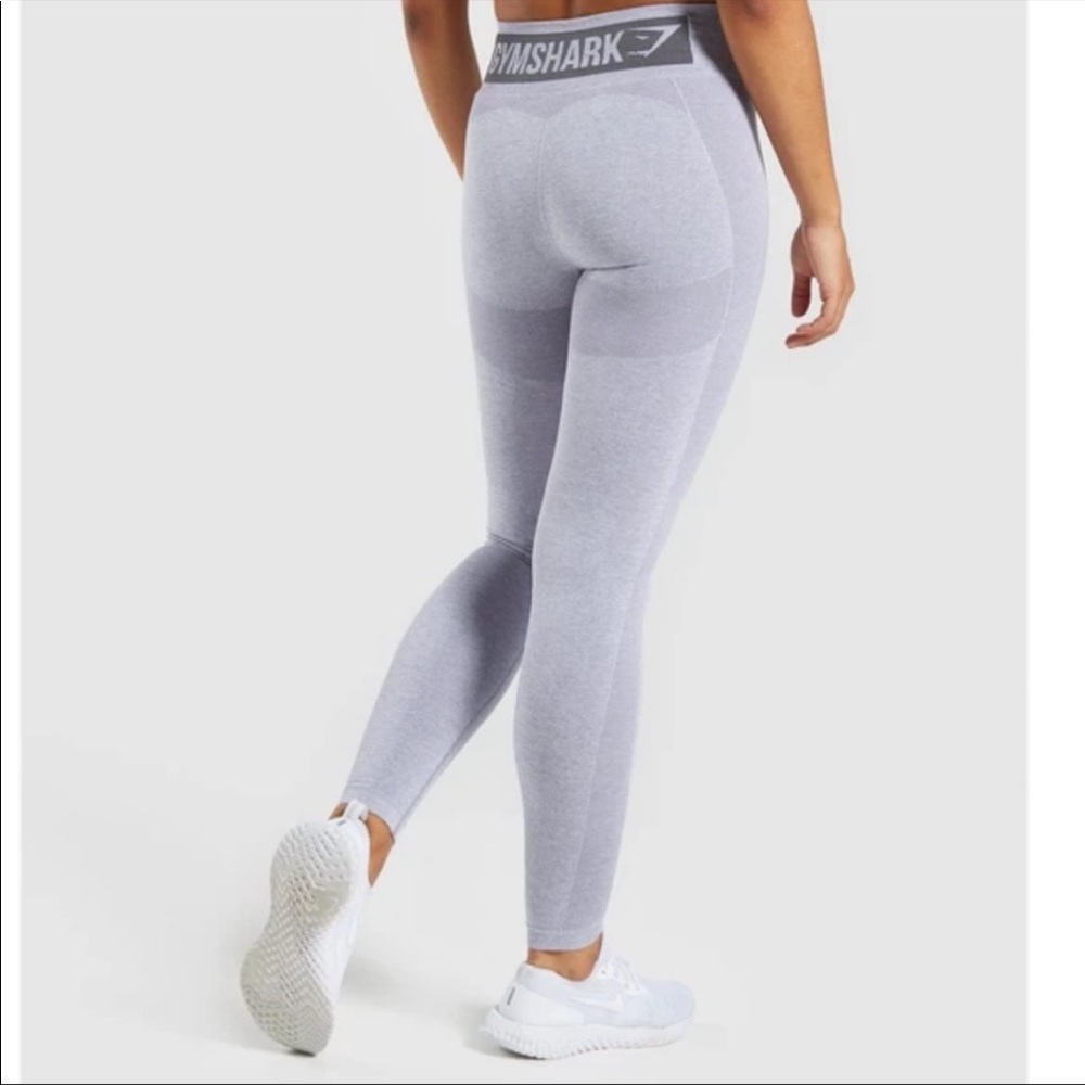 Gymshark high waisted flex leggings light gray